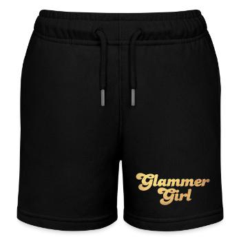 Glammer Girl Gold Cool Quotes Luxe Exclusif - Short de jogging enfant bio Stanley/Stella - noir - Devant