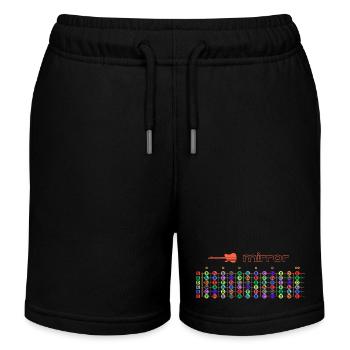 Guitar fretboard mirror - sounds - Kids Organic Sweat Shorts by Stanley/Stella - black - Front