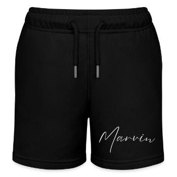Marvin Name T-Shirt Geschenk Für Männer - Kinder Organic Joggingshorts Mini Bolter von Stanley/Stella - Schwarz - Vorne