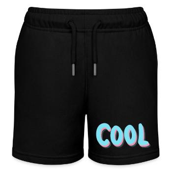 coole Styles für jeden Geschmack - Kinder Organic Joggingshorts Mini Bolter von Stanley/Stella - Schwarz - Vorne