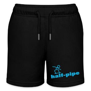 HALF-PIPE - Kids Organic Sweat Shorts by Stanley/Stella - black - Front