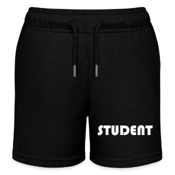 STUDENT Logo - Kinder Organic Joggingshorts Mini Bolter von Stanley/Stella - Schwarz - Vorne