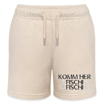 VENEZ ICI FISCHI FISCHI - Short de jogging enfant bio Stanley/Stella - écru doux - Devant