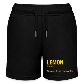 LEMON - Kids Organic Sweat Shorts by Stanley/Stella - black - Front