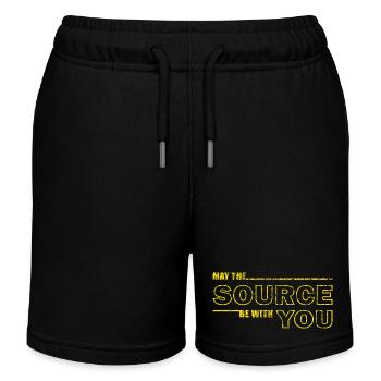 Möge die Quelle bei dir sein – Geek Tee - Kinder Organic Joggingshorts Mini Bolter von Stanley/Stella - Schwarz - Vorne