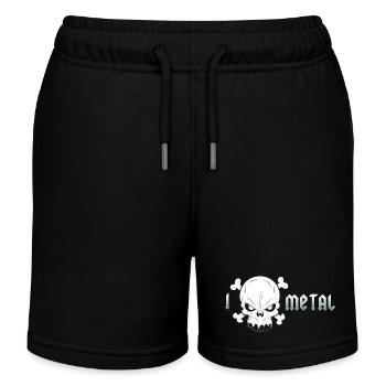 Crâne en métal extrême - Short de jogging enfant bio Stanley/Stella - noir - Devant