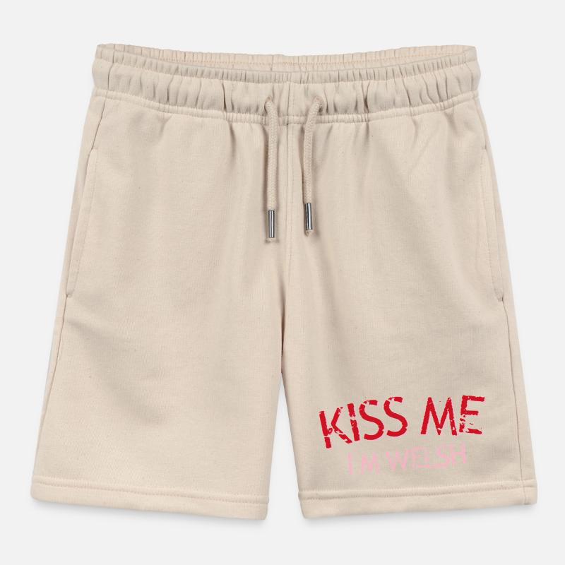 Küss mich, ich bin Waliser Kinder Organic Joggingshorts Mini Bolter von Stanley/Stella