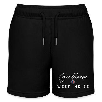 Guadeloupe - France - Antilles - Caraïbes - Short de jogging enfant bio Stanley/Stella - noir - Devant
