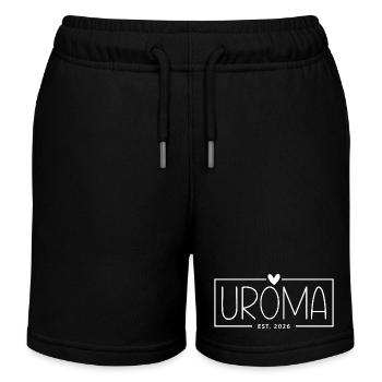Great-Great-Grandmother Est 2026 - Kids Organic Sweat Shorts by Stanley/Stella - black - Front