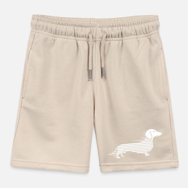 Teckel rayé en course Short de jogging enfant bio Stanley/Stella