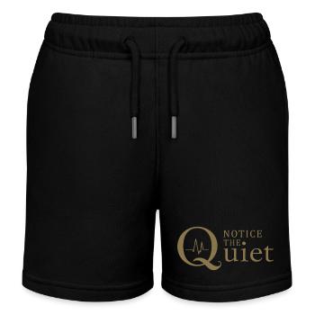 Notice the Quiet Achtsamkeit und Stille - Kinder Organic Joggingshorts Mini Bolter von Stanley/Stella - Schwarz - Vorne
