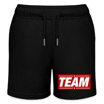 Conception d’équipe - Short de jogging enfant bio Stanley/Stella - noir - Devant