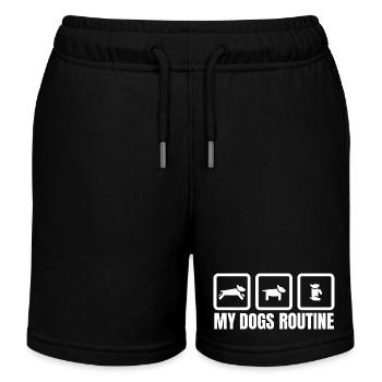 My Dogs Routine - Kinder Organic Joggingshorts Mini Bolter von Stanley/Stella - Schwarz - Vorne