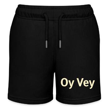 Oy Vey Ausruf  - Kinder Organic Joggingshorts Mini Bolter von Stanley/Stella - Schwarz - Vorne
