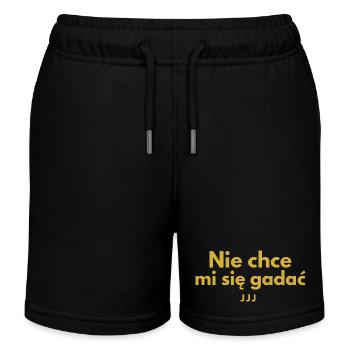 Je ne veux pas parler - JJJ - Short de jogging enfant bio Stanley/Stella - noir - Devant