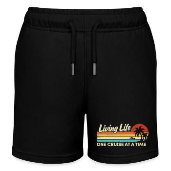 Kreuzfahrtschiff Sommerurlaub - Kinder Organic Joggingshorts Mini Bolter von Stanley/Stella - Schwarz - Vorne