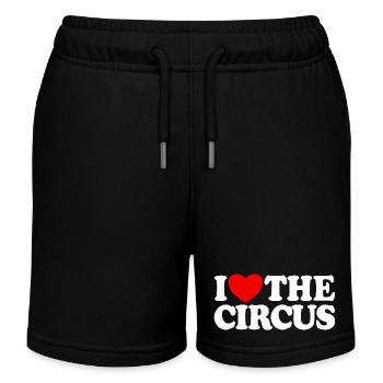 Ich liebe den Zirkus - Kinder Organic Joggingshorts Mini Bolter von Stanley/Stella - Schwarz - Vorne