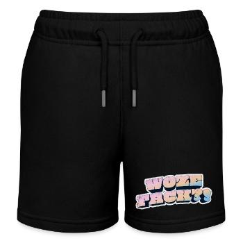 Wow Face Pastell Graffiti Stil - Kinder Organic Joggingshorts Mini Bolter von Stanley/Stella - Schwarz - Vorne