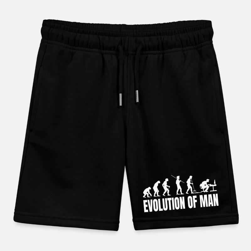 Evolution of Programmierer IT Computer Coder Kinder Organic Joggingshorts Mini Bolter von Stanley/Stella