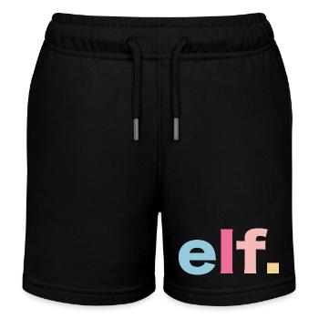 11. Geburtstag Geschenkidee - Kinder Organic Joggingshorts Mini Bolter von Stanley/Stella - Schwarz - Vorne