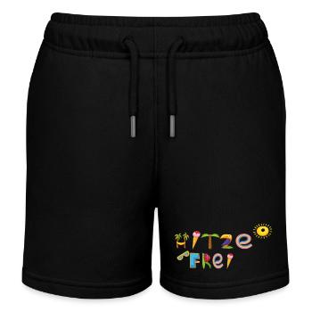 heat-free - Kids Organic Sweat Shorts by Stanley/Stella - black - Front