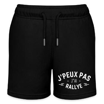 J peux pas j ai Rallye - Short de jogging enfant bio Stanley/Stella - noir - Devant