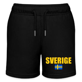 Schweden flagge - Kinder Organic Joggingshorts Mini Bolter von Stanley/Stella - Schwarz - Vorne