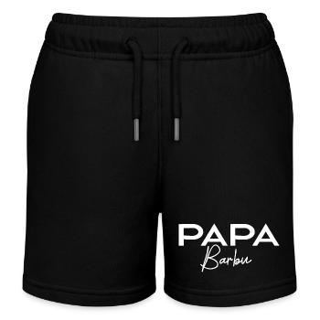 Bärtiger Vater - Kinder Organic Joggingshorts Mini Bolter von Stanley/Stella - Schwarz - Vorne