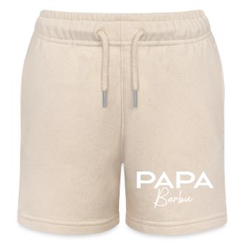 Bärtiger Vater - Kinder Organic Joggingshorts Mini Bolter von Stanley/Stella - Natur - Vorne