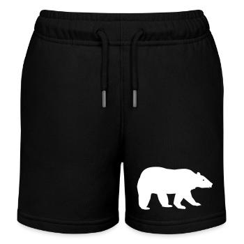 Ours polaire - Short de jogging enfant bio Stanley/Stella - noir - Devant