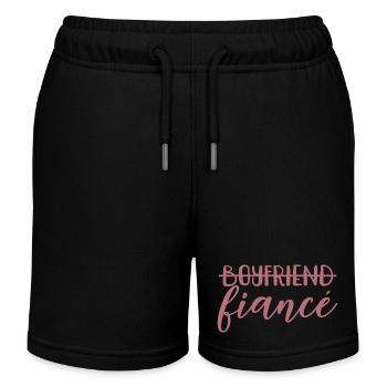 Freund Verlobter Lustiges Verlobungsgeschenk für Männer - Kinder Organic Joggingshorts Mini Bolter von Stanley/Stella - Schwarz - Vorne