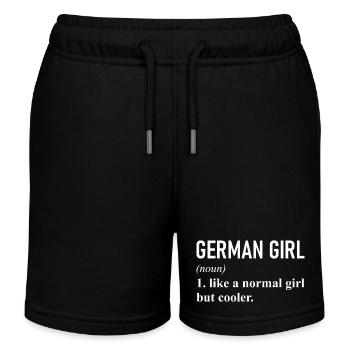 Allemagne German Girl Graphic - Short de jogging enfant bio Stanley/Stella - noir - Devant