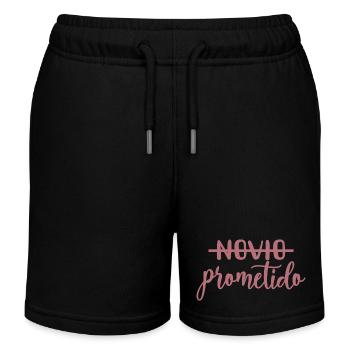 Prometido Verlobter Verlobter Verlobt Hochzeit Bräutigam zu sein - Kinder Organic Joggingshorts Mini Bolter von Stanley/Stella - Schwarz - Vorne