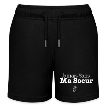 Jamais Sans ma soeur - Short de jogging enfant bio Stanley/Stella - noir - Devant