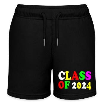 Class of 2024 - Kids Organic Sweat Shorts by Stanley/Stella - black - Front