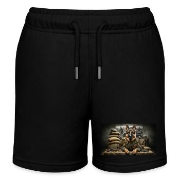 Elsässisch - Kinder Organic Joggingshorts Mini Bolter von Stanley/Stella - Schwarz - Vorne