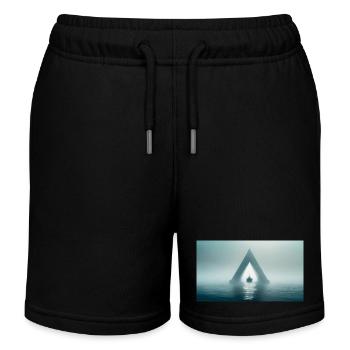 gruselige mythische Orte – Bermuda-Dreieck - Kinder Organic Joggingshorts Mini Bolter von Stanley/Stella - Schwarz - Vorne