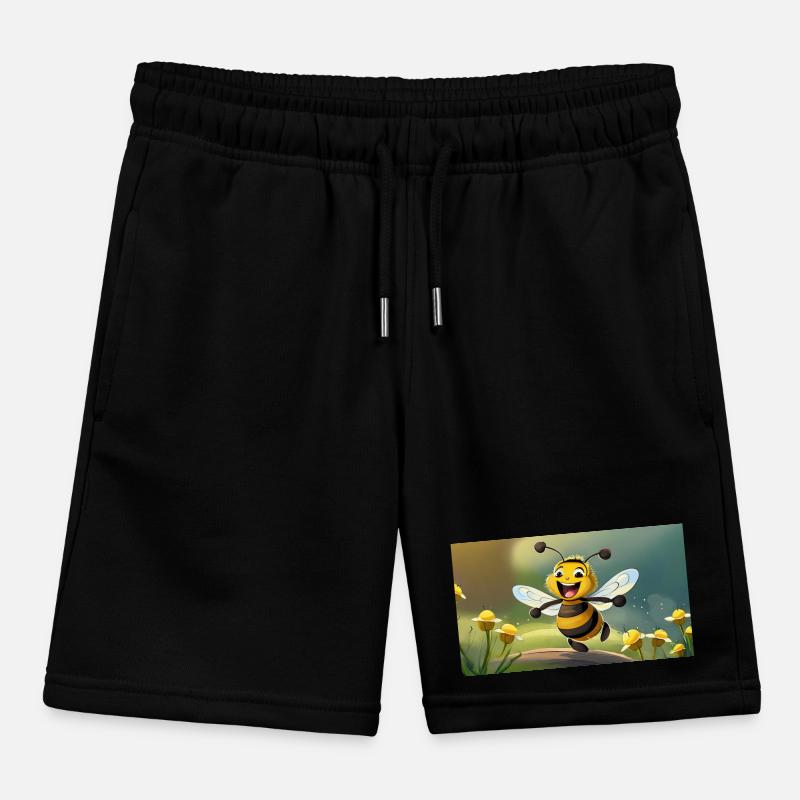 Pun ambiguous expression – HapBee (Happy Bee) Kids Organic Sweat Shorts by Stanley/Stella