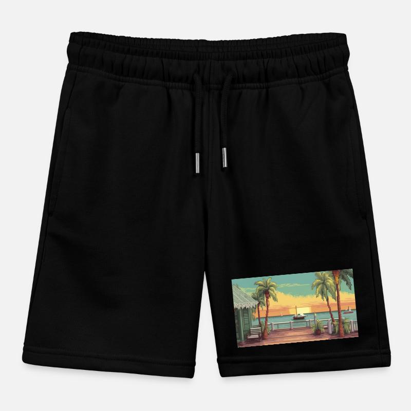 Key West, Floride - Pixel Art Short de jogging enfant bio Stanley/Stella