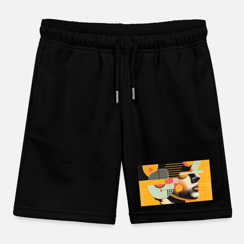 Jeu de visage géométrique Short de jogging enfant bio Stanley/Stella