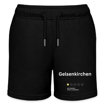 Gelsenkirchen 1star - Kinder Organic Joggingshorts Mini Bolter von Stanley/Stella - Schwarz - Vorne