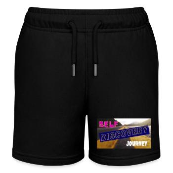 Self DiscoveryJourney - Kids Organic Sweat Shorts by Stanley/Stella - black - Front