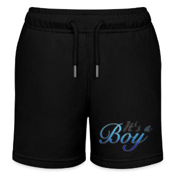 Its a Boy - Kids Organic Sweat Shorts by Stanley/Stella - black - Front