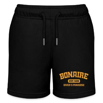 Bonaire - Kralendijk - Karibik - Dutch Caribbean - Kinder Organic Joggingshorts Mini Bolter von Stanley/Stella - Schwarz - Vorne