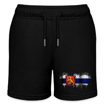 Finlande Suomi helsinki scandinavie viking fine FIN - Short de jogging enfant bio Stanley/Stella - noir - Devant