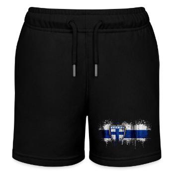 Finlande Suomi helsinki scandinavie viking fine FIN - Short de jogging enfant bio Stanley/Stella - noir - Devant