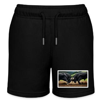 Match de classement des Bulls d’Hérens - Short de jogging enfant bio Stanley/Stella - noir - Devant