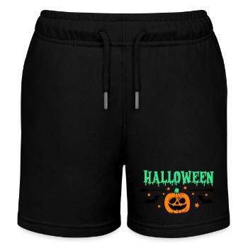 Halloween - Short de jogging enfant bio Stanley/Stella - noir - Devant