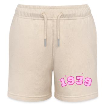 Rosenstern von 1939 - Kinder Organic Joggingshorts Mini Bolter von Stanley/Stella - Natur - Vorne