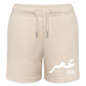 Omar Arabischer Name - Kinder Organic Joggingshorts Mini Bolter von Stanley/Stella - Natur - Vorne